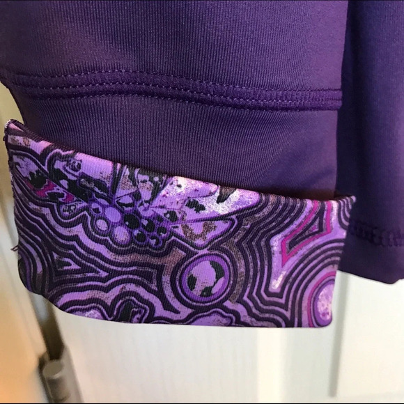 Danskin Women’s XL Workout Jacket Purple Full Zip - Picture 4 of 4